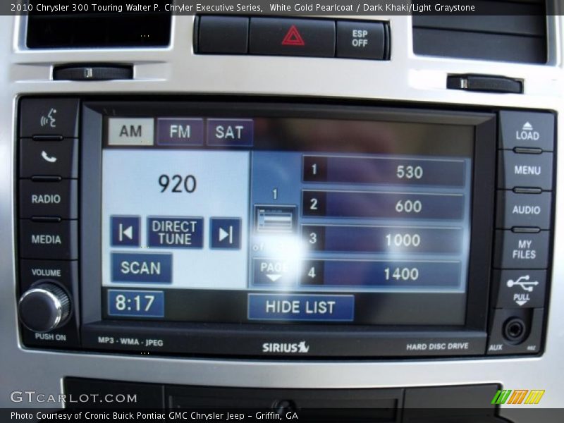 White Gold Pearlcoat / Dark Khaki/Light Graystone 2010 Chrysler 300 Touring Walter P. Chryler Executive Series