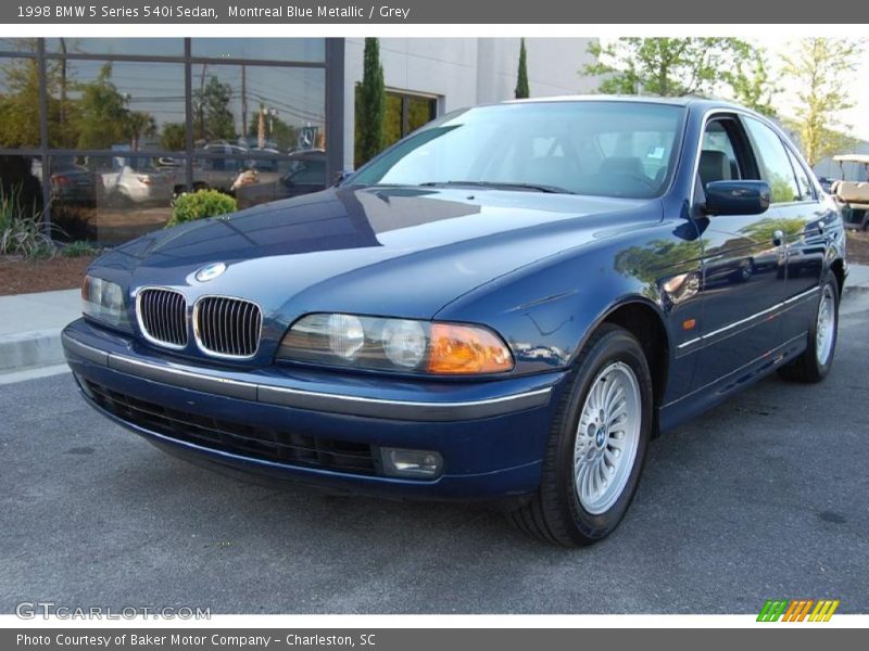 Montreal Blue Metallic / Grey 1998 BMW 5 Series 540i Sedan