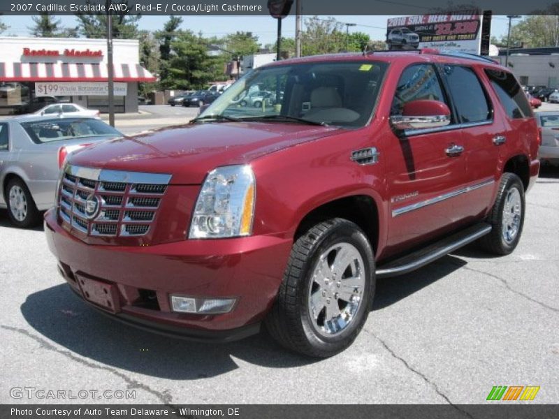 Red-E / Cocoa/Light Cashmere 2007 Cadillac Escalade AWD