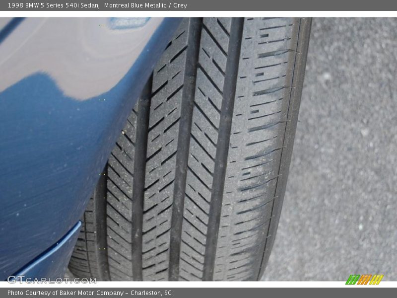 Montreal Blue Metallic / Grey 1998 BMW 5 Series 540i Sedan