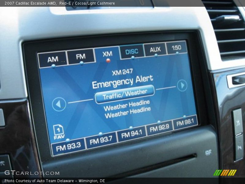 Red-E / Cocoa/Light Cashmere 2007 Cadillac Escalade AWD