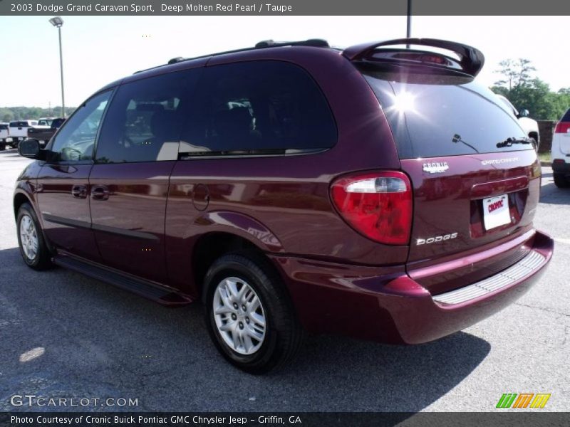 Deep Molten Red Pearl / Taupe 2003 Dodge Grand Caravan Sport