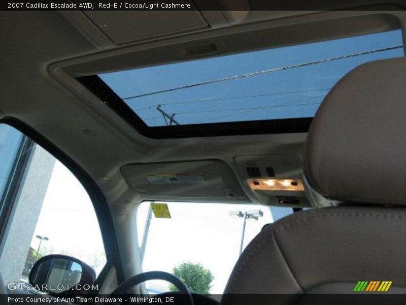 Red-E / Cocoa/Light Cashmere 2007 Cadillac Escalade AWD