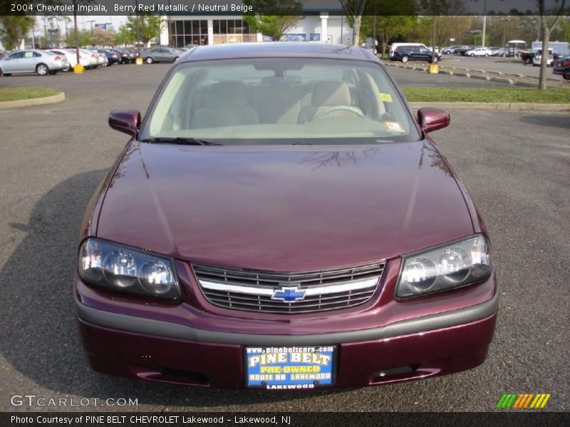 Berry Red Metallic / Neutral Beige 2004 Chevrolet Impala