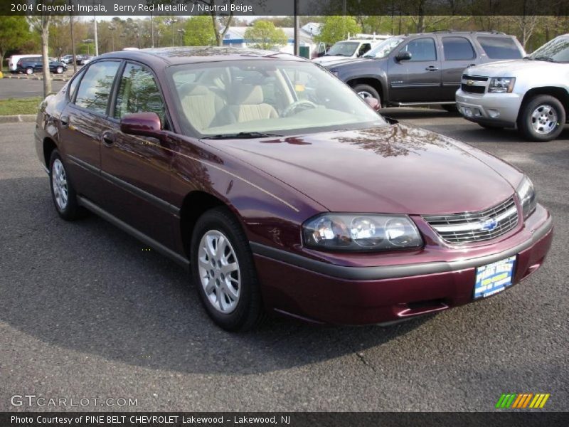 Berry Red Metallic / Neutral Beige 2004 Chevrolet Impala