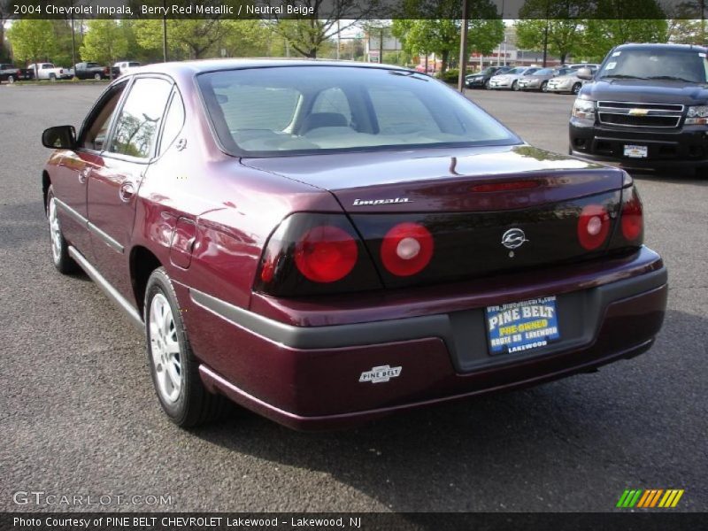 Berry Red Metallic / Neutral Beige 2004 Chevrolet Impala