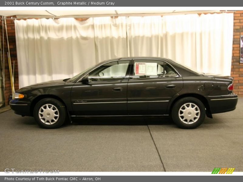 Graphite Metallic / Medium Gray 2001 Buick Century Custom