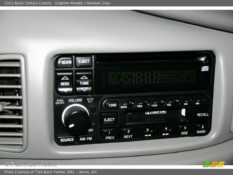 Graphite Metallic / Medium Gray 2001 Buick Century Custom