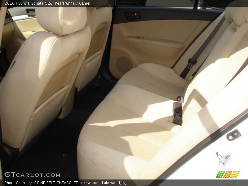 Pearl White / Camel 2010 Hyundai Sonata GLS