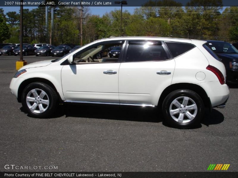 Glacier Pearl White / Cafe Latte 2007 Nissan Murano SL AWD