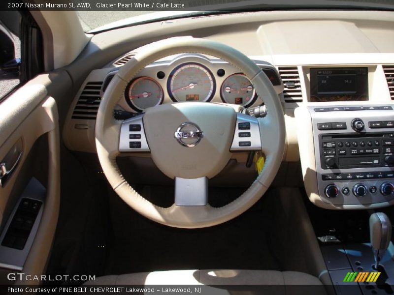 Glacier Pearl White / Cafe Latte 2007 Nissan Murano SL AWD