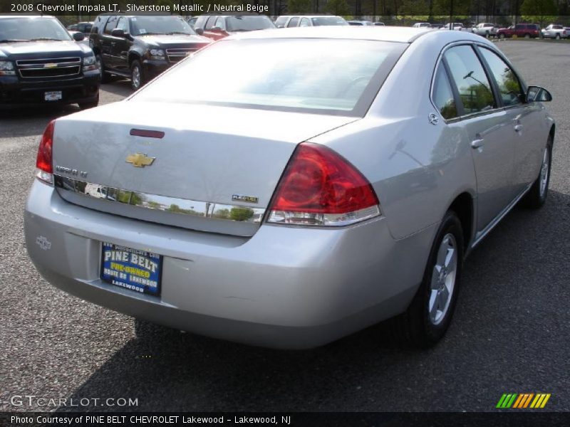 Silverstone Metallic / Neutral Beige 2008 Chevrolet Impala LT