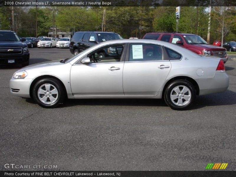 Silverstone Metallic / Neutral Beige 2008 Chevrolet Impala LT