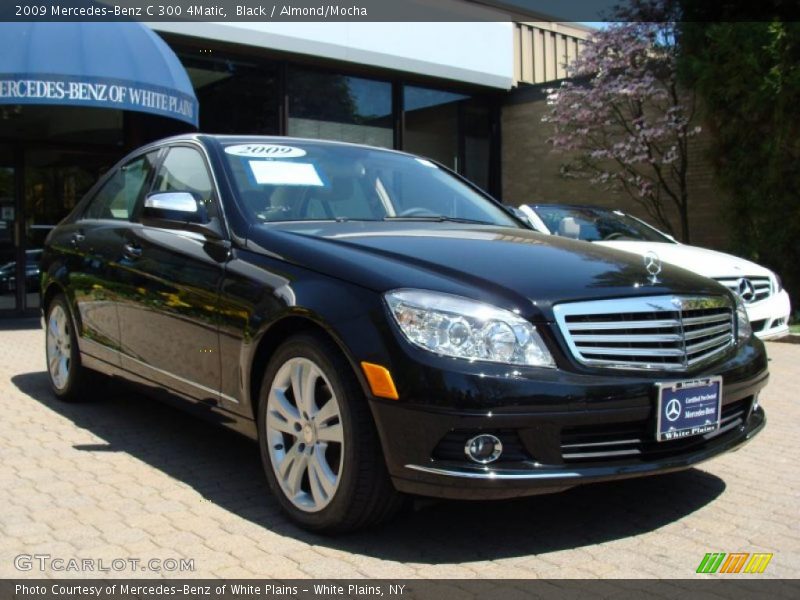 Black / Almond/Mocha 2009 Mercedes-Benz C 300 4Matic
