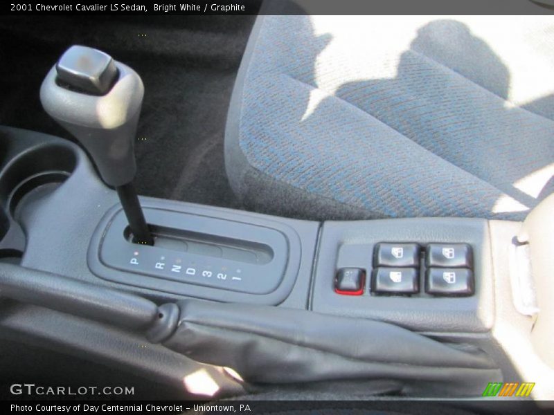Bright White / Graphite 2001 Chevrolet Cavalier LS Sedan