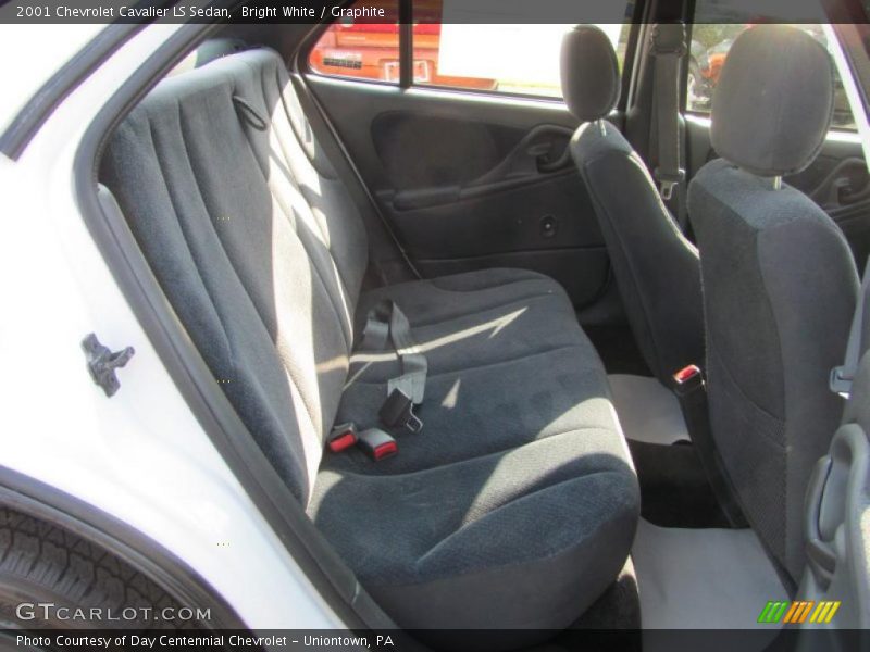 Bright White / Graphite 2001 Chevrolet Cavalier LS Sedan