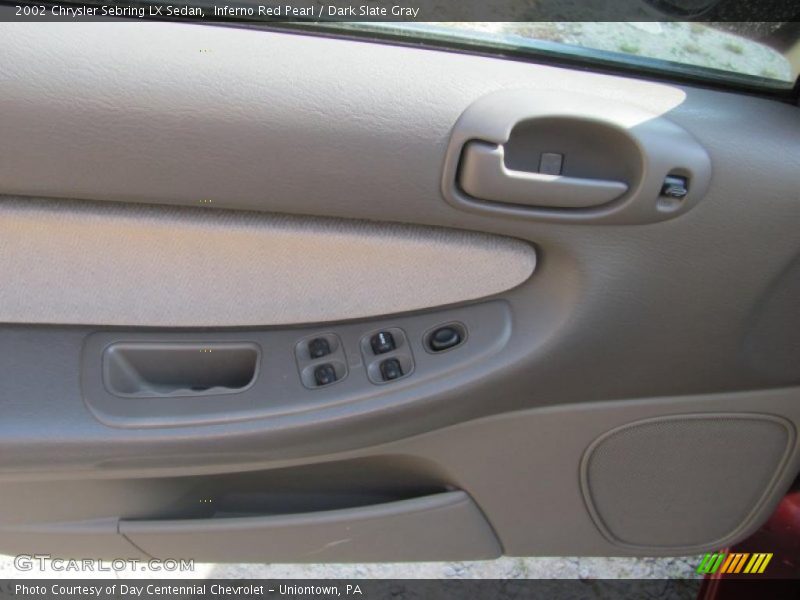 Inferno Red Pearl / Dark Slate Gray 2002 Chrysler Sebring LX Sedan
