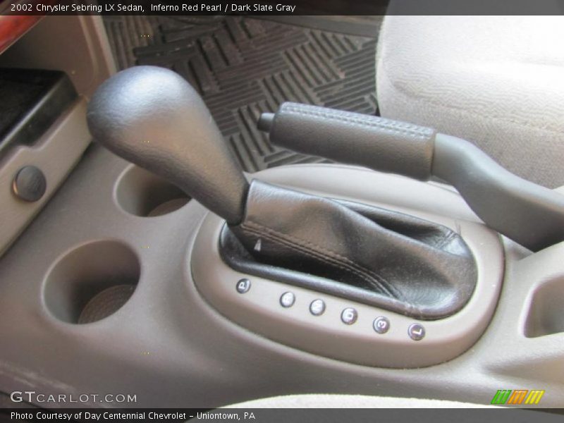 Inferno Red Pearl / Dark Slate Gray 2002 Chrysler Sebring LX Sedan