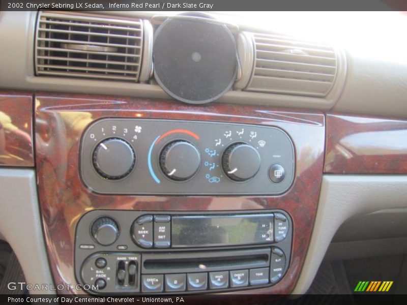 Inferno Red Pearl / Dark Slate Gray 2002 Chrysler Sebring LX Sedan