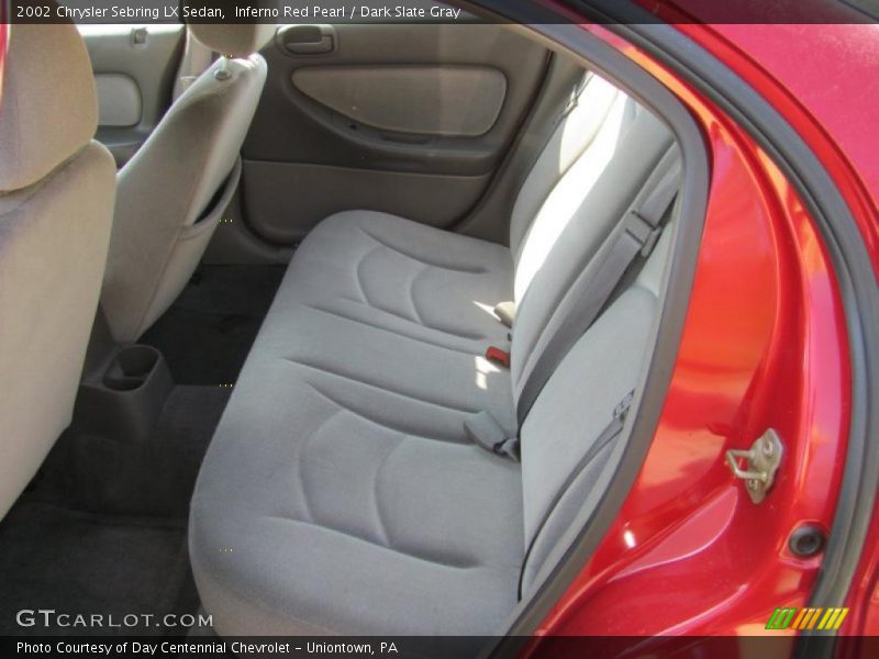 Inferno Red Pearl / Dark Slate Gray 2002 Chrysler Sebring LX Sedan