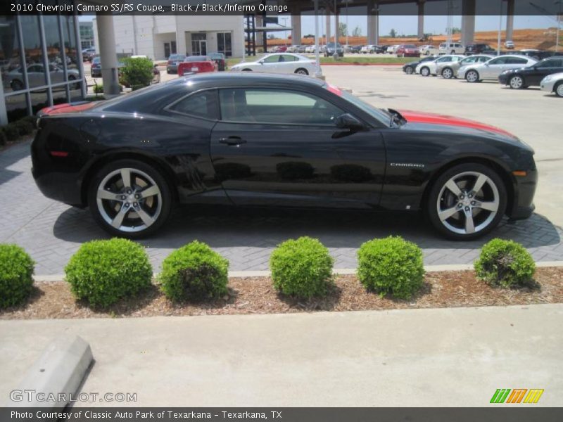 Black / Black/Inferno Orange 2010 Chevrolet Camaro SS/RS Coupe