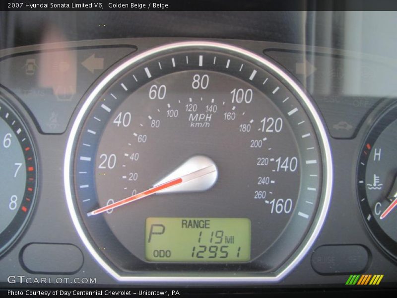 Golden Beige / Beige 2007 Hyundai Sonata Limited V6