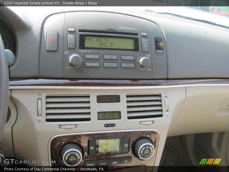 Golden Beige / Beige 2007 Hyundai Sonata Limited V6
