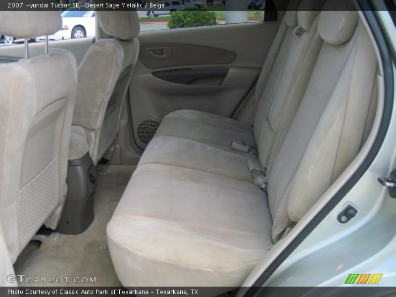 Desert Sage Metallic / Beige 2007 Hyundai Tucson SE