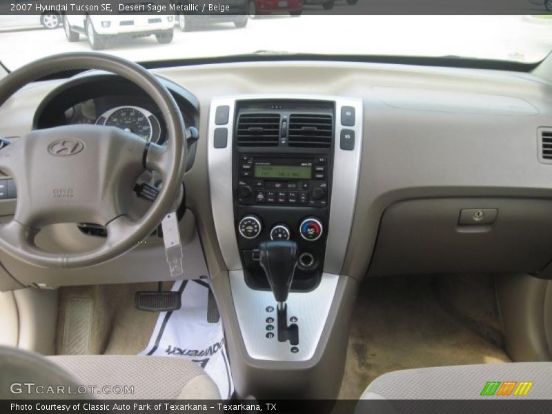 Desert Sage Metallic / Beige 2007 Hyundai Tucson SE