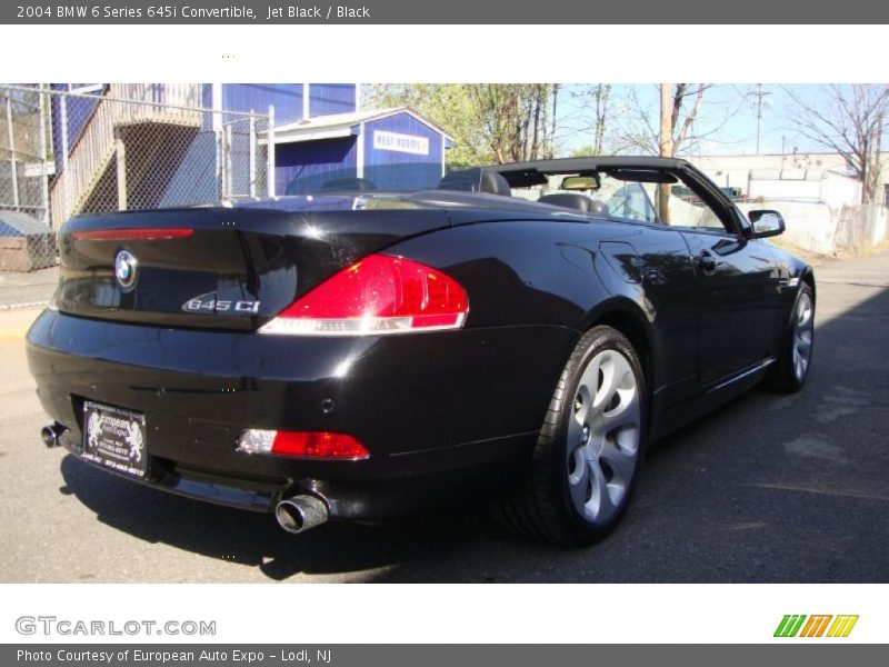 Jet Black / Black 2004 BMW 6 Series 645i Convertible