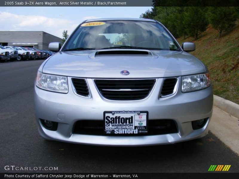 Arctic Silver Metallic / Black/Parchment 2005 Saab 9-2X Aero Wagon