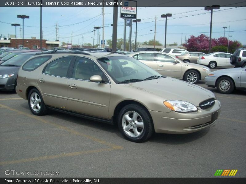 Harvest Gold Metallic / Medium Parchment 2001 Ford Taurus SE
