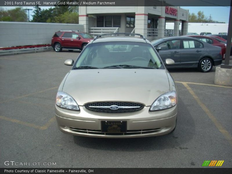 Harvest Gold Metallic / Medium Parchment 2001 Ford Taurus SE