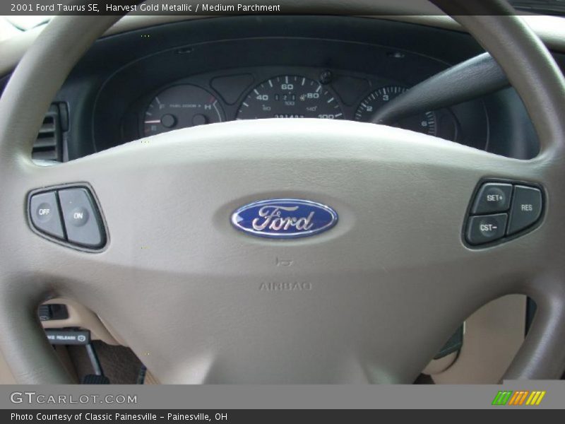 Harvest Gold Metallic / Medium Parchment 2001 Ford Taurus SE