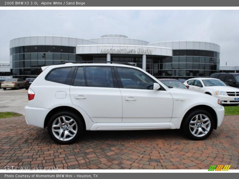 Alpine White / Sand Beige 2006 BMW X3 3.0i