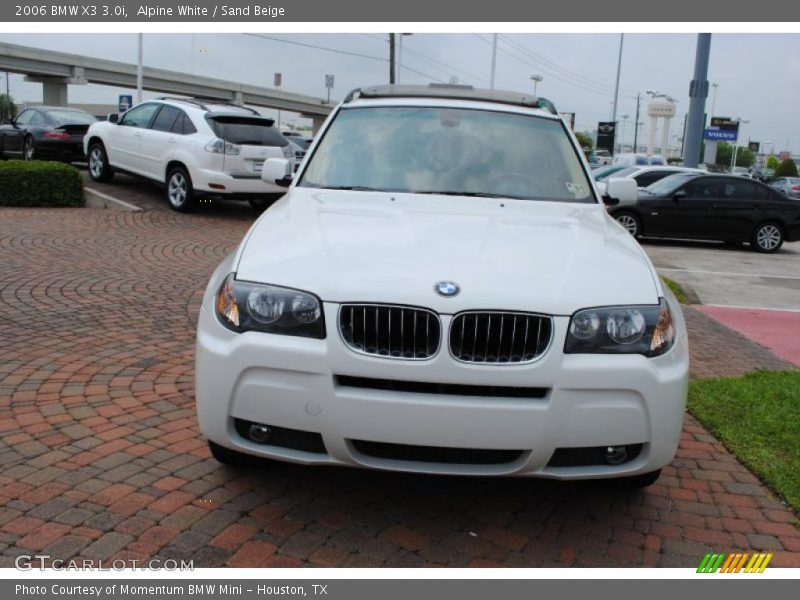 Alpine White / Sand Beige 2006 BMW X3 3.0i