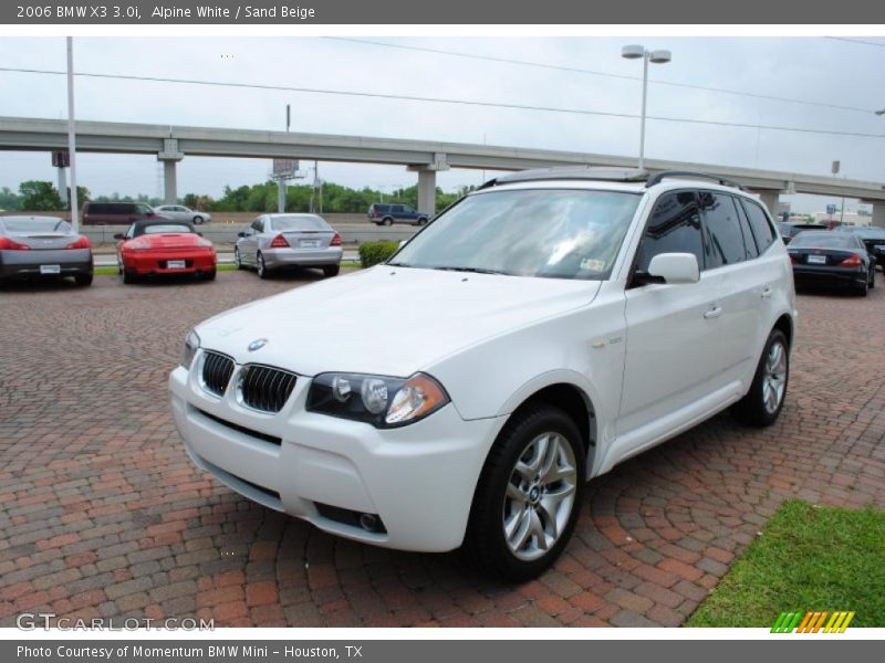 Alpine White / Sand Beige 2006 BMW X3 3.0i