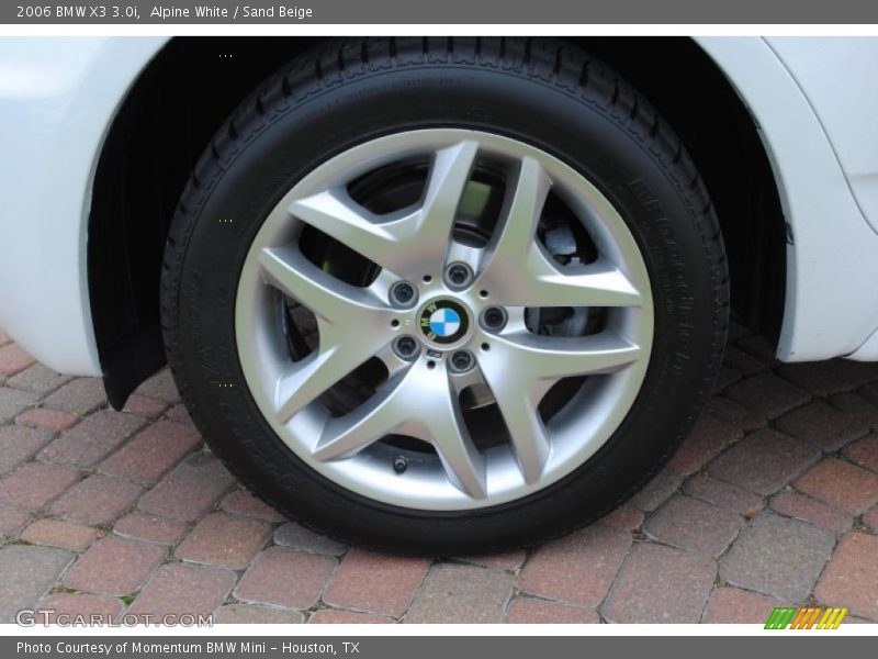 Alpine White / Sand Beige 2006 BMW X3 3.0i
