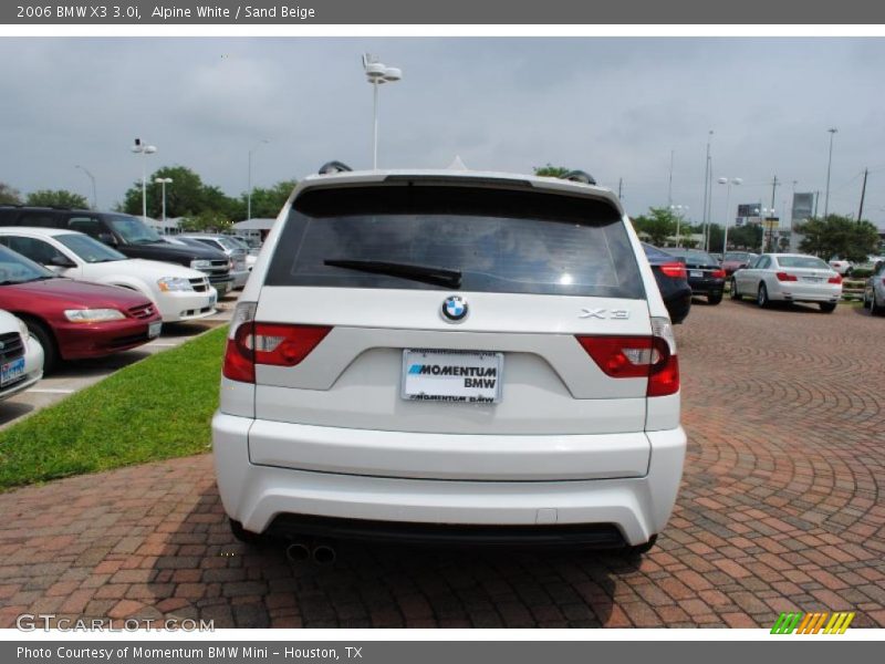 Alpine White / Sand Beige 2006 BMW X3 3.0i