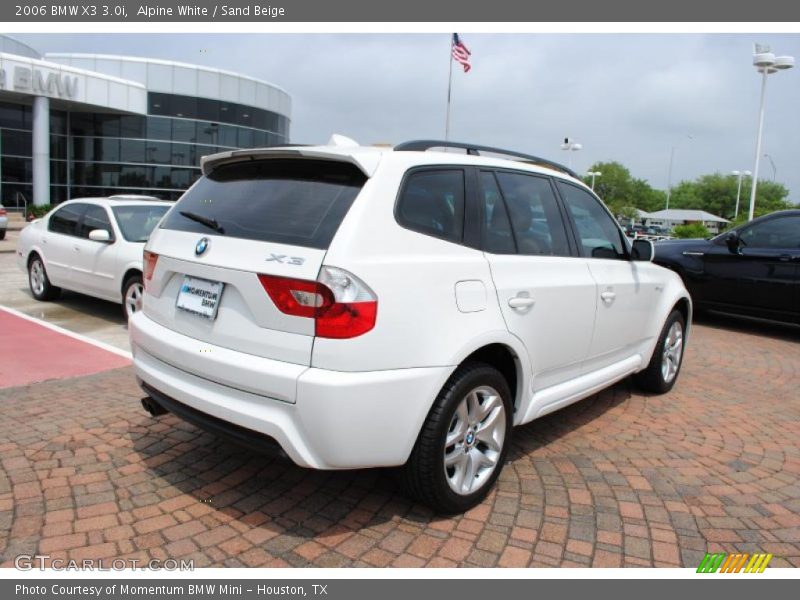 Alpine White / Sand Beige 2006 BMW X3 3.0i