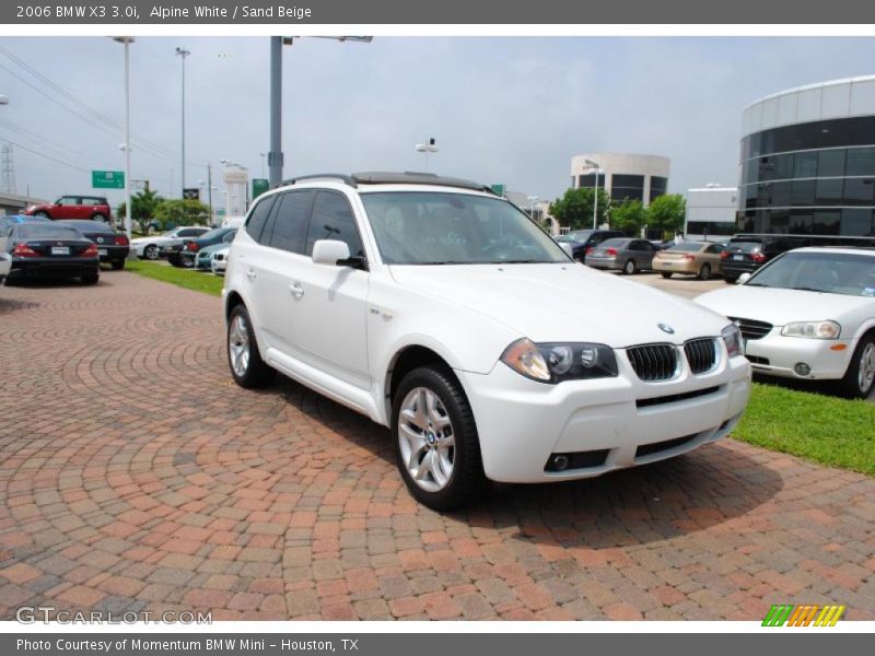 Alpine White / Sand Beige 2006 BMW X3 3.0i