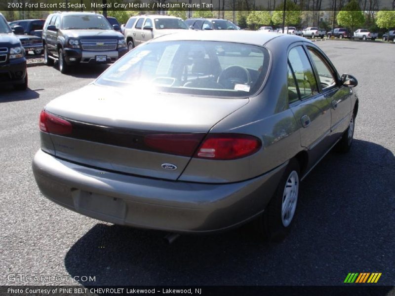 Mineral Gray Metallic / Medium Prairie Tan 2002 Ford Escort SE Sedan