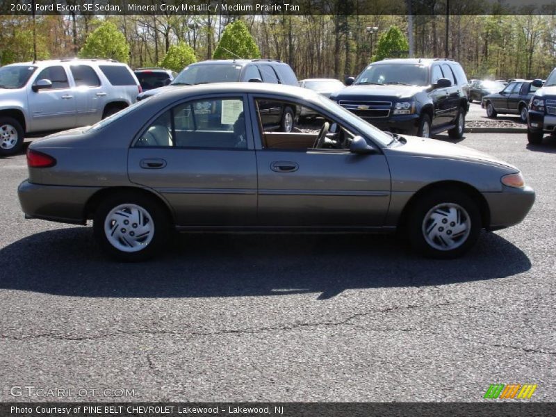 Mineral Gray Metallic / Medium Prairie Tan 2002 Ford Escort SE Sedan