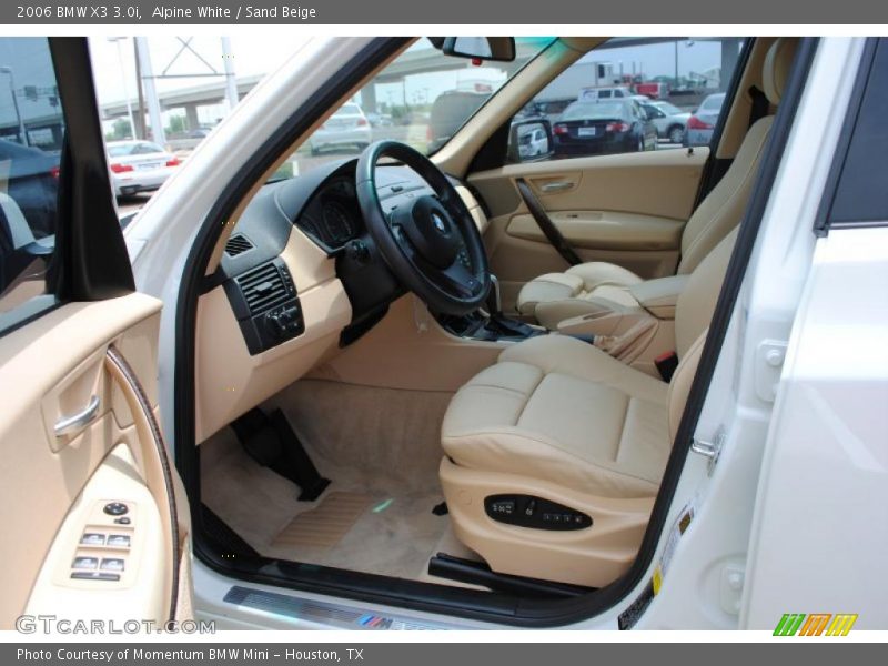 Alpine White / Sand Beige 2006 BMW X3 3.0i