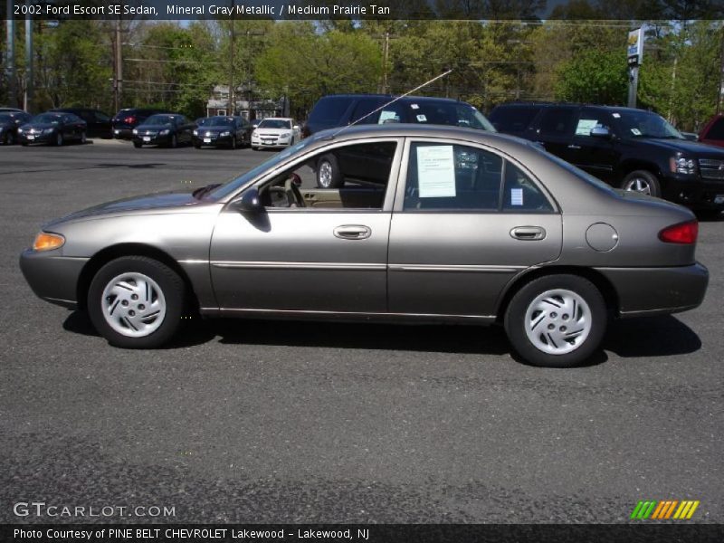 Mineral Gray Metallic / Medium Prairie Tan 2002 Ford Escort SE Sedan