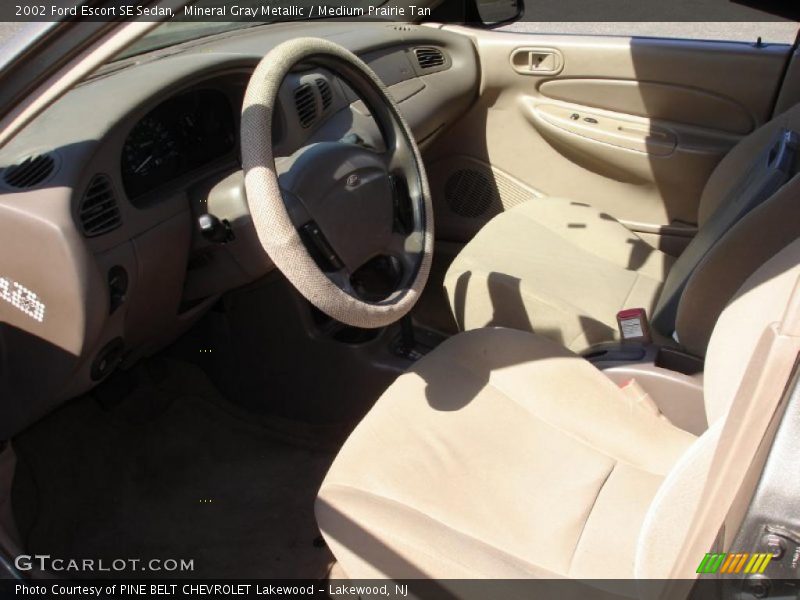 Mineral Gray Metallic / Medium Prairie Tan 2002 Ford Escort SE Sedan