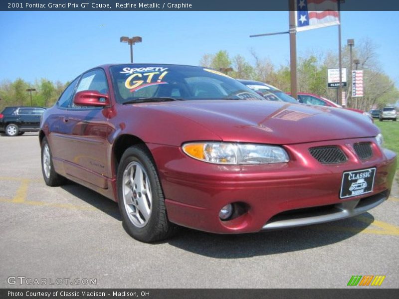 Redfire Metallic / Graphite 2001 Pontiac Grand Prix GT Coupe