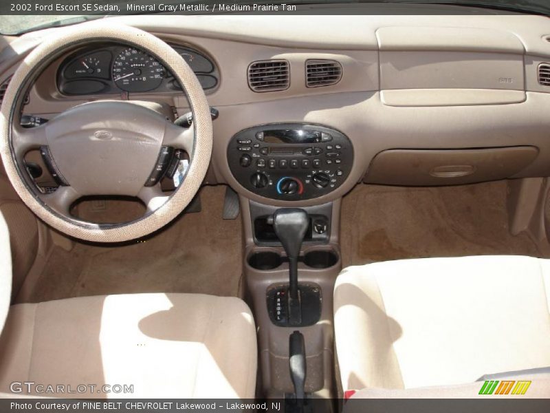 Mineral Gray Metallic / Medium Prairie Tan 2002 Ford Escort SE Sedan