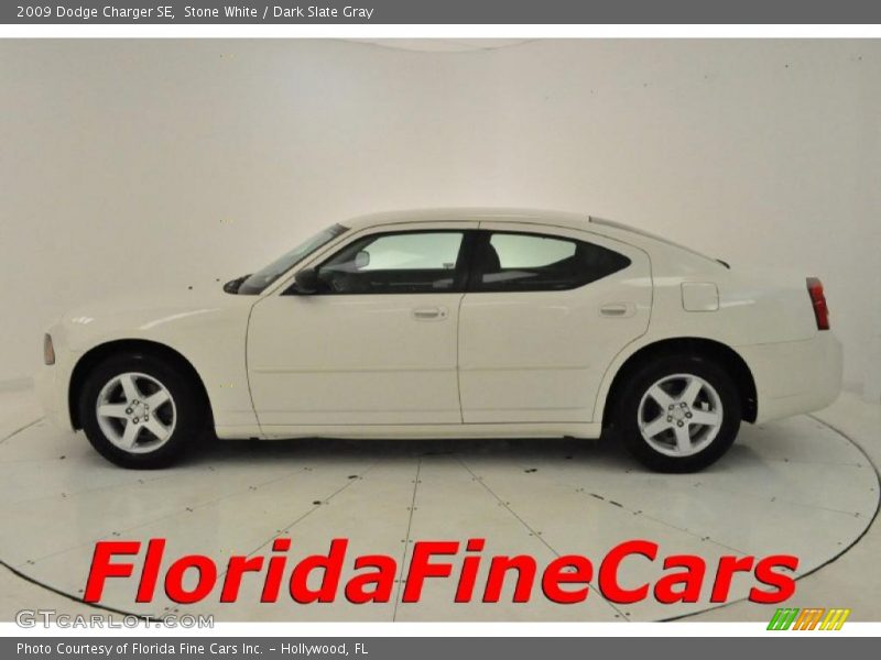 Stone White / Dark Slate Gray 2009 Dodge Charger SE