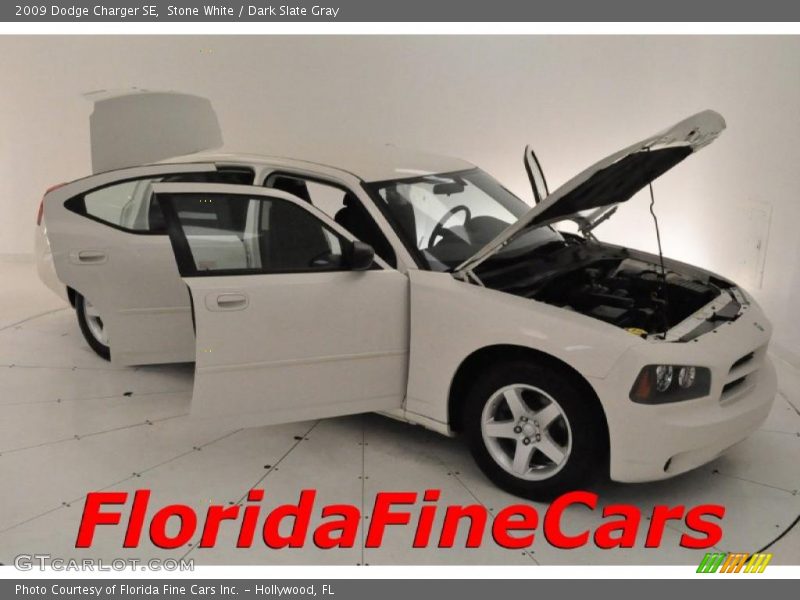 Stone White / Dark Slate Gray 2009 Dodge Charger SE